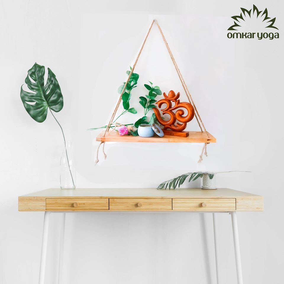 Decor một góc yoga studio