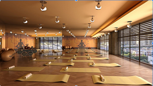 Mẫu thiết kế phòng yoga rộng