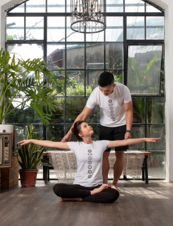 Áo Tập Yoga Nam - Nữ Họa Tiết 7 Luân Xa