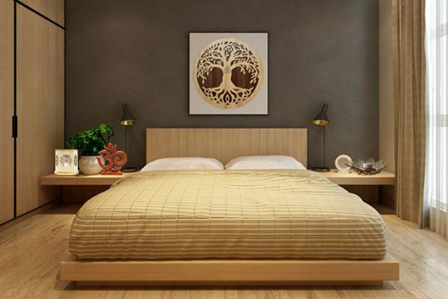 Thiết kế nội thất phòng ngủ bằng những sản phẩm decor yoga